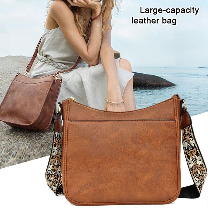 Dam Crossbody Väska Unik Design PU-Läder med Broderad Elefant main image 1