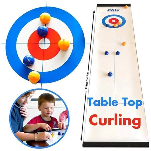 Curlingspel för bordsskiva