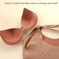 🦋 50% RABATT NU! 👙 Bygellös BH med Fjärilsbroderi – Is-silke Komfort & Lyft – Perfekt för Plus Size – Bär Hela Dagen 💕