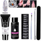 Värde rabatt - Specialerbjudande för semestern 7 delar Crystal Nail Art Extension Adhesive Set