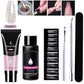 Värde rabatt - Specialerbjudande för semestern 7 delar Crystal Nail Art Extension Adhesive Set