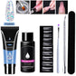 Värde rabatt - Specialerbjudande för semestern 7 delar Crystal Nail Art Extension Adhesive Set