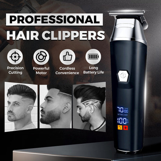 ✂️💈 50% RABATT! | Hushåll Elektrisk Hårklippare Set – Digital Display & Professionell!