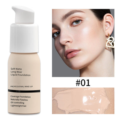 💄 KÖP 2 FÅ 1 GRATIS! ✨ Soft Matte Foundation – Vattentålig, Hög Täckning & Lätt Formula för Perfekt Hud 💁‍♀️