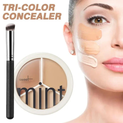 3-i-1-palett med concealer som ger konturer och ljus