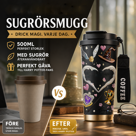 Trollkarlsmagi – Patron-glas med sugrör