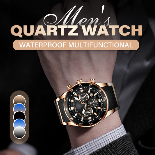 🔥 50% RABATT ⌚💎 Lyxig multifunktionell kvartsarmbandsur för herrar ✨ Elegant design, premiumkänsla & imponerande detaljarbete