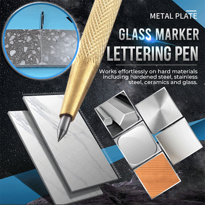 Metallplatta Glasmarkeringspenna（50 % rabatt）🔥🔥