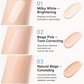 🔥Köp 1 få 1 gratis NU!💄Multifunktionell återfuktande flytande concealerpenna ✨
