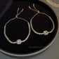 💖HET FÖRSÄLJNING 50% RABATT💖✨Armband med Cubic Zirconia-stenar i koppar, utsökt lyxig glittrande accessoar för kvinno