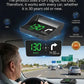 🚗50 % RABATT NU! Head-Up Display-GPS med digital hastighetsmätare för bilen – nedräkning till trafikljus och varning för rödljuskameror (HUD), universell säkerhetsvarnare för förare som hjälper dig undvika böter vid stadskörning