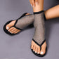 Mesh Diamant Sexig Spets Platta Sandaler