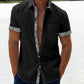 Men's Casual Plaid Collar Button Shirt-2