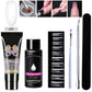 Värde rabatt - Specialerbjudande för semestern 7 delar Crystal Nail Art Extension Adhesive Set