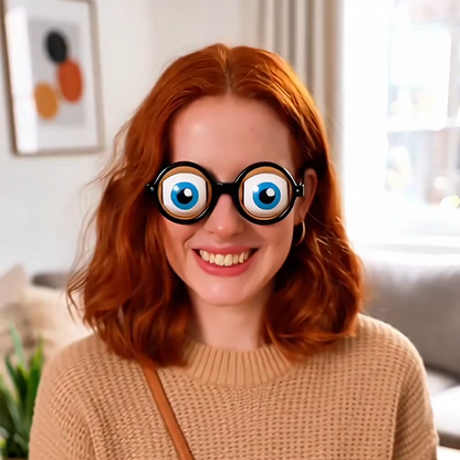 🥸 KÖP 2, FÅ 1 GRATIS! 🎉 Blinkande Glasögon – Rolig Effekt, LED Ljus & Lättvikt 📦