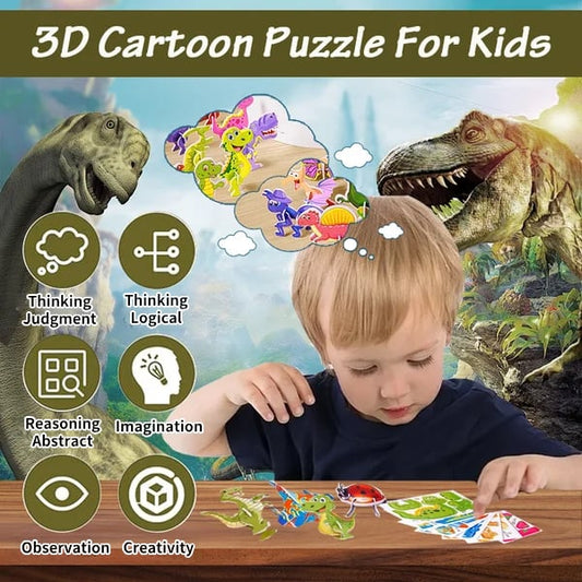 🔥Sista dagen 49% rabatt🔥Educational 3D Cartoon Puzzle🧩