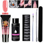 Värde rabatt - Specialerbjudande för semestern 7 delar Crystal Nail Art Extension Adhesive Set