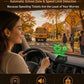 🚗50 % RABATT NU! Head-Up Display-GPS med digital hastighetsmätare för bilen – nedräkning till trafikljus och varning för rödljuskameror (HUD), universell säkerhetsvarnare för förare som hjälper dig undvika böter vid stadskörning