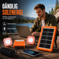 💥 50 % rabatt! ☀️ Bärbart solenergisystem – 4 W solpanel, 2400 mAh-batteri, stöd för Type-C/USB/DC-portar. Inkluderar 2 LED-lampor. Vattentåligt och stöttåligt. Perfekt för camping och nödsituationer 🛡️