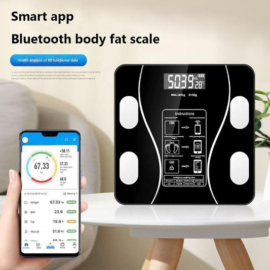 🥳2026 HOT SALE🥳💞50K+ SÅLD!👵❤️ 50% RABATT! Smart kroppsfettvåg – Känn till dina värden, håll koll på din hälsa! Mäter enkelt vikt och kroppsfett. Stor display, automatisk påslagning. Din hälsokompanjon. 🩺📊
