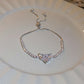 💖HET FÖRSÄLJNING 50% RABATT💖✨Armband med Cubic Zirconia-stenar i koppar, utsökt lyxig glittrande accessoar för kvinno