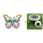 🦋 Väggdekoration i metall i form av en fjäril ✨——🌳 Utomhusdekoration
