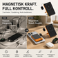 3-i-1 magnetisk trådlös portabel powerbank med inbyggt stativ