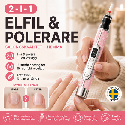 🥳HETT REA 2026🥳💞Över 50 000 SÅLDA!⏳✨2-i-1 Elektrisk Nagelfil