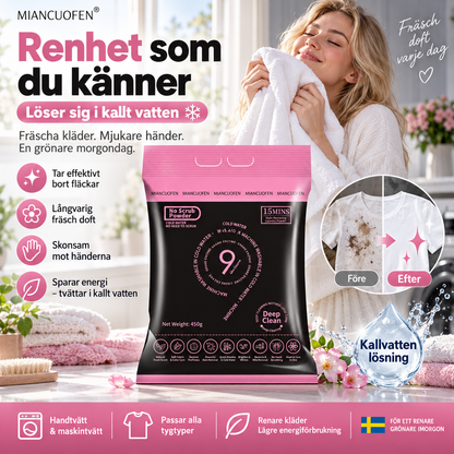 🔥Snabbupplösligt tvättmedel med långvarig doft för kallt vatten