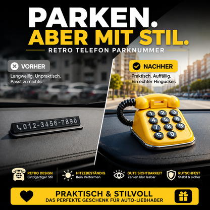 ☎️ Retro-telefon-parkeringsskiva