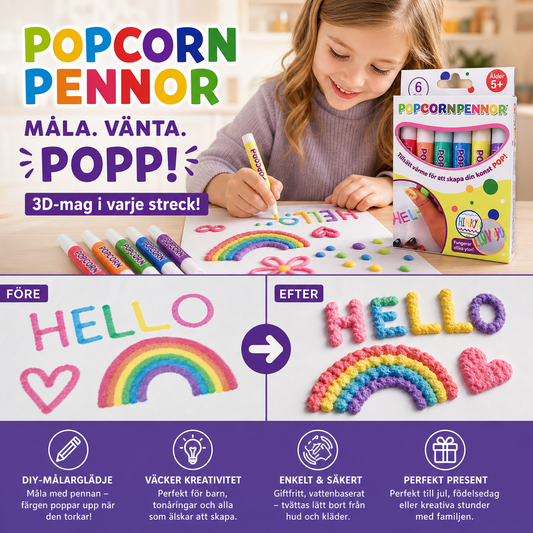 🔥Bästsäljare med över 50 000 sålda enheter! Köp 2 och få 1 gratis ⏳ DIY Bubble Popcorn Painting Brush (kräver uppvärmning) 🎁