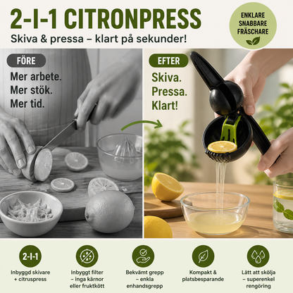 Citronpress med skärare