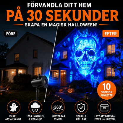 Halloween-projektorlampa