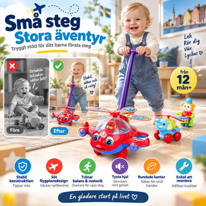 ✈️ Handdrivet flygplansleksak för spädbarn som håller på att lära sig gå
