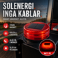 Soldriven blinkande lampa