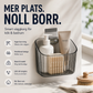 Väggmonterad förvaringskorg för kök och badrum