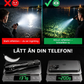 Kraftfull teleskopisk utomhusficklampa för långa avstånd