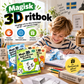 ✨Magisk 3D-målarbok med mönster att rita av!✨