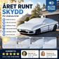 Tjock halvbilskåpa – skydd mot sol och snö