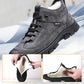 Sneaker i läder med foder i imiterad ull för män
