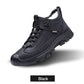 Sneaker i läder med foder i imiterad ull för män