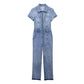💥-Skinny Bootcut Denim Jumpsuit