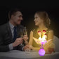 LED-nattljus i form av simulerade blommor med intelligent styrning för sovrummet