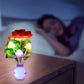 LED-nattljus i form av simulerade blommor med intelligent styrning för sovrummet