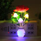 LED-nattljus i form av simulerade blommor med intelligent styrning för sovrummet