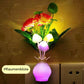 LED-nattljus i form av simulerade blommor med intelligent styrning för sovrummet