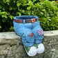 Kreativ 3D-jeansformad blomkruka