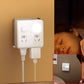 2-pack flerfunktionsomvandlare för uttag med nattlampa