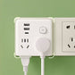 2-pack flerfunktionsomvandlare för uttag med nattlampa