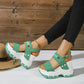 Wedge-sandaler med ankelrem för kvinnor